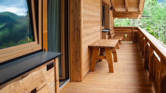 Balkon - Ferienhaus Sennerhäusl - Sautens