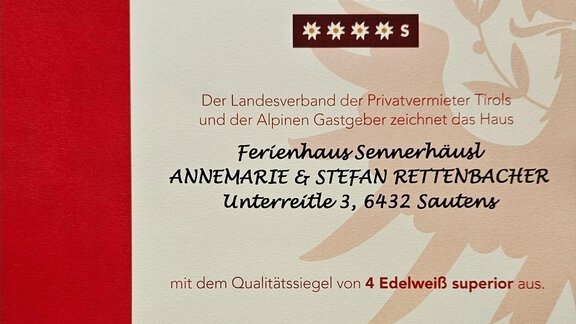 4 Sterne S Bewertung - Ferienhaus Sennerhäusl - Sautens