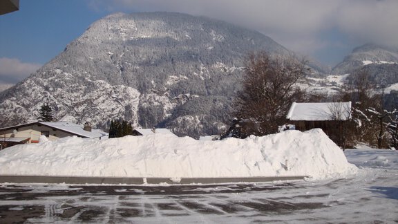 View in winter - Ferienwohnung Wilhelm - Sautens