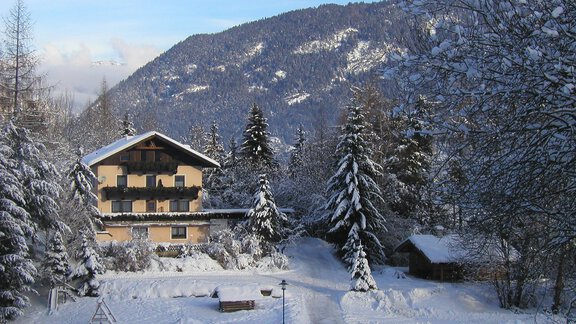 Ansichtsbild Winter - Ferienwohnungen und Chalets Pienz-Bobnar - Sautens