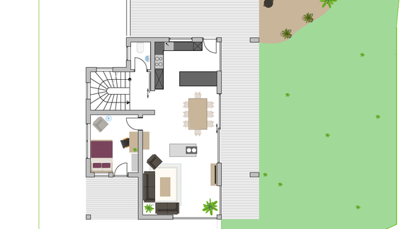 Wohnbereich-Garten - Haus Dahuam - Sautens