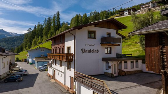 A charming guesthouse in picturesque mountain scenery. Surrounded by green meadows and a clear blue sky. - Ferienhof Paulelas - Sölden