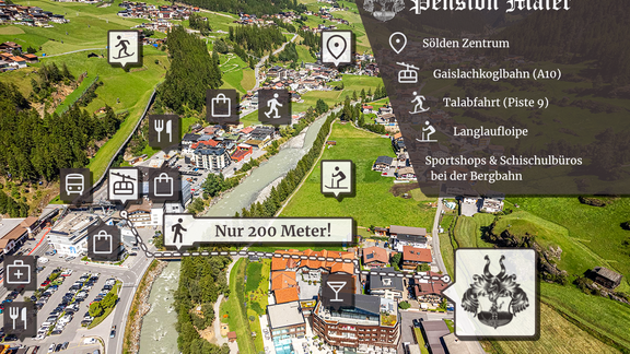 only 200 meters to the Gaislachkogl Gondola - Gästehaus Maier - Sölden