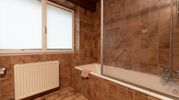 Einzelzimmer - Bad/WC - Haus Alpengruss - Sölden