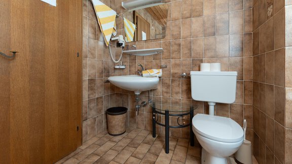 Einzelzimmer Bad/WC - Haus Alpengruss - Sölden