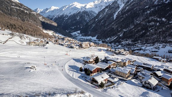 Außenansicht Winter - Haus Auer-Fiegl - Sölden