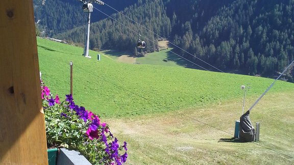 Blick vom Balkon zur Gigijochbahn - Haus Seppl - Sölden
