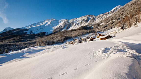 Landschaft Winter - Alpengasthof Köfels - Umhausen