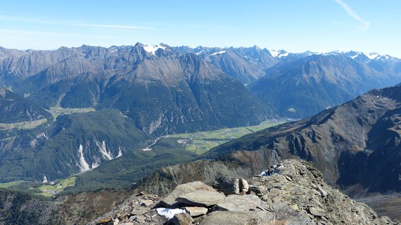 Blick vom Fundusfeiler - Alpengasthof Köfels - Umhausen