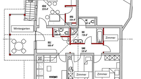 Grundriss - Arche Dorfzentrum - ARCHE-OETZTAL-Dorfzentrum - Umhausen