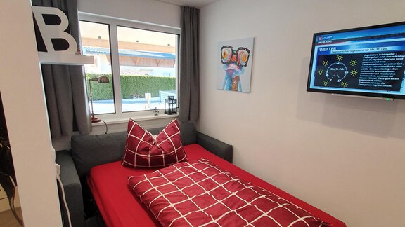 Aufbettung, Schlafsofa mit Matratze 1 - Ferienwohnung - Murmele - Umhausen