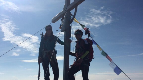 am Gipfel des Fluchtkogels - Haus Huberta - Umhausen