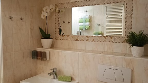 Toilette und zweites Waschbecken - Haus Marieus - Umhausen