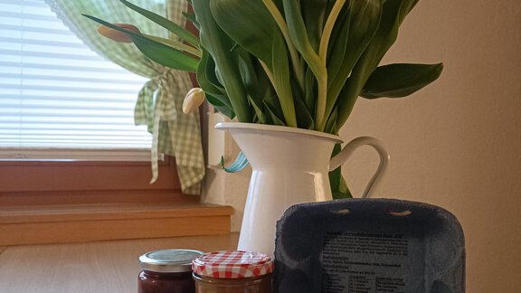 Hauseigene Marmelade und Eier - Haus Marieus - Umhausen