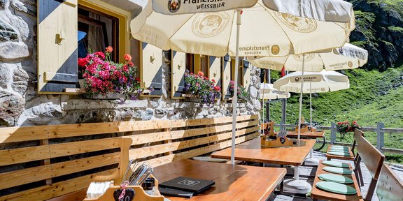 Terrasse - Amberger Hütte - Gries