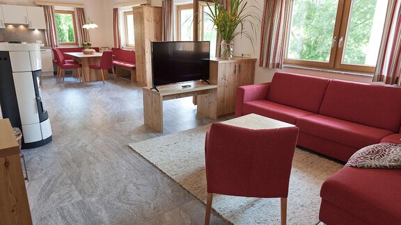 Offener Wohnraum Appt. Typ 1 - Alpenresidenz Oetztal - Haiming