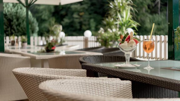 Detail Terrasse - Gasthof Ambachhof - Haiming