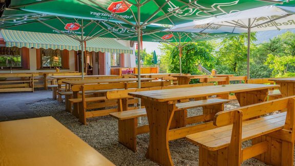 Gastgarten - Gasthof Rafting Alm - Haiming
