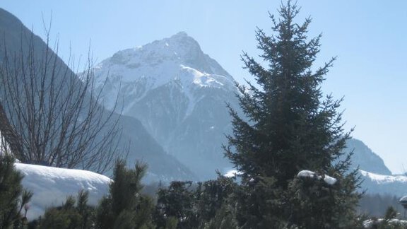 Aussicht von Ferienwohnung 1 - Winter - Appartement Mrak - Längenfeld