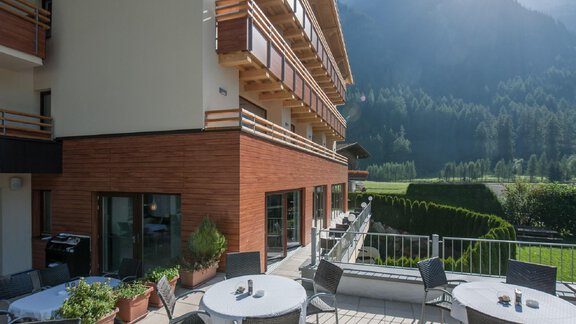 Terrasse - Restaurant - Hotel  Bergwelt - Längenfeld