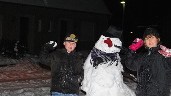 Winter Schneemann - Bio-Berghof - Niederthai