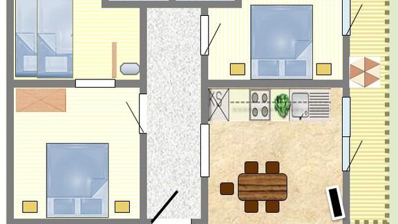 Plan_W2 - Appartements Pienz - Oetz