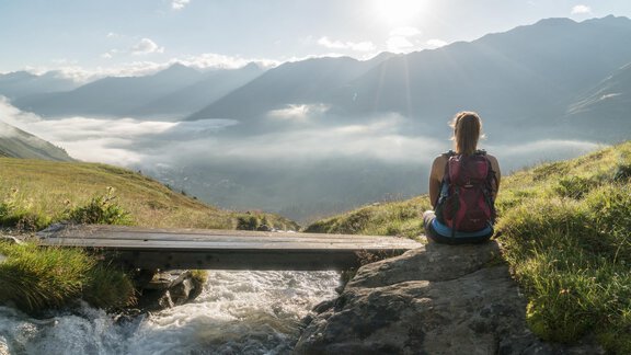 Wandern im Hochgebirge - Ferienwohnungen Kirchebnerhof - Oetz