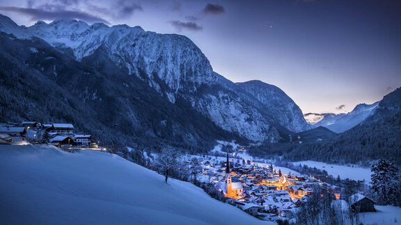 Oetz im Winter - Ferienwohnungen Kirchebnerhof - Oetz
