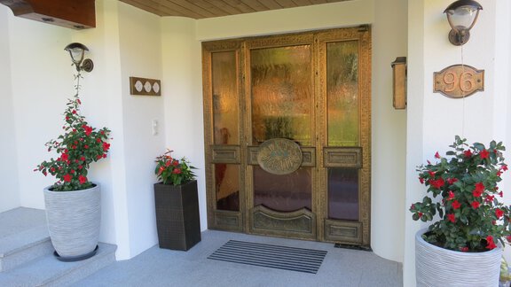 Komfortzimmer im Haus Marita - Blick vom Balkon - Oetz