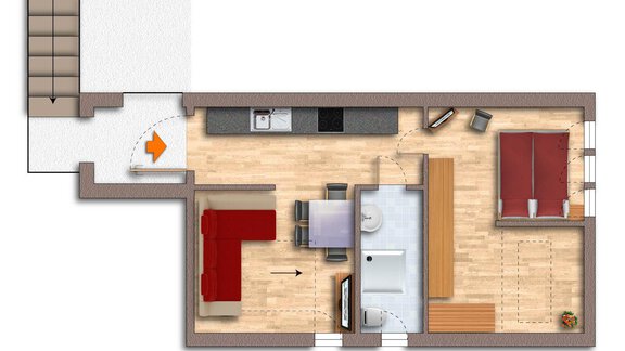 Skizze Inntal-Blick aktuell - Sternenvilla - Oetz