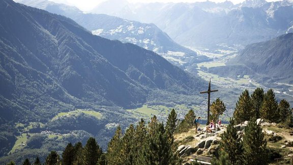 Aussicht von Hochoetz in Richtung Sautens - Ferienwohnung Germana - Sautens