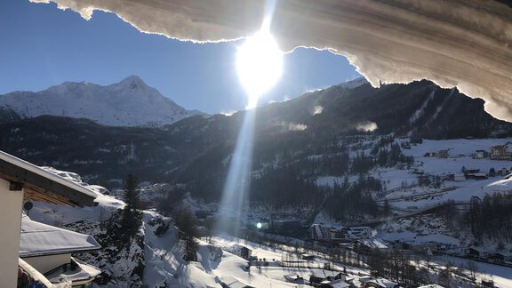 Winteraussicht richtung Nederkogel - Granbichlhof - Sölden