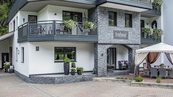 Hausansicht - Trofana Appartements - Sölden