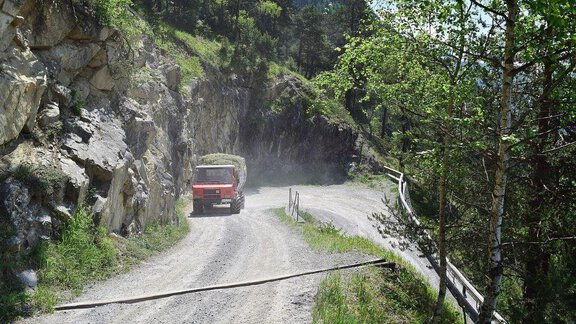 Zufahrt nach Farst - Alpenchalet Farst - Umhausen