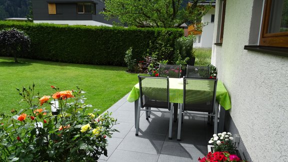 Terrasse - Ferienhaus Rosa - Umhausen