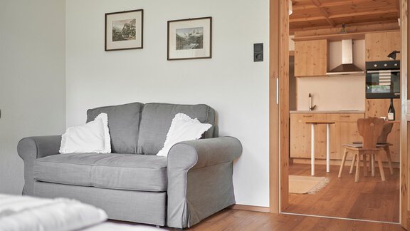 Schlafzimmer (2+1 Personen) - Ferienwohnungen Marbergerhaus - Umhausen
