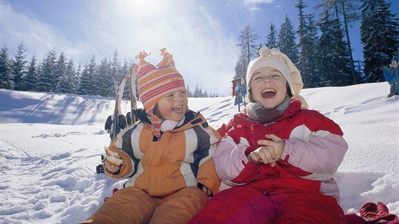 Kinder im Schnee - Haus Romantika - Umhausen