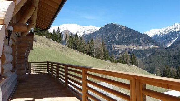 Aussicht Richtung Westen - Holzberghof Köfels - Umhausen