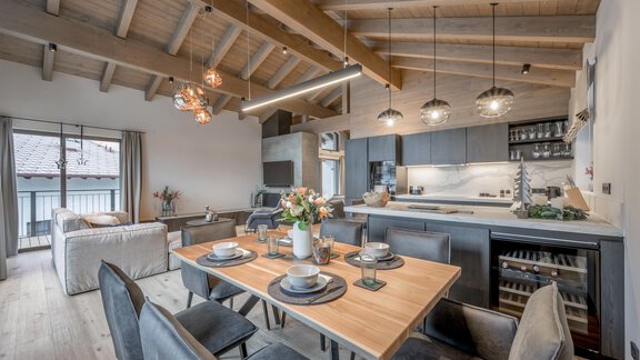 Living - Penthouse - Alpenchalet Tirol - Längenfeld