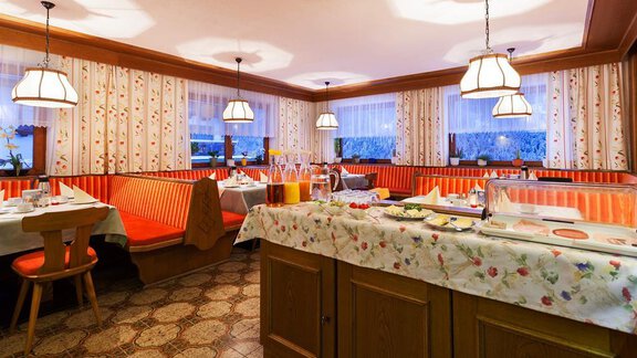 Frühstücksraum Winter - Berghof Schöpf - Gries