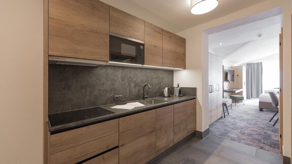 Panorama Appartement Küche - Apart Peppone - Längenfeld