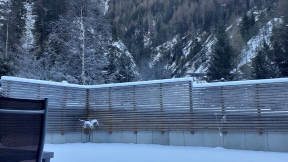 Blick von der Terrasse - Appartement Alpenea - Längenfeld