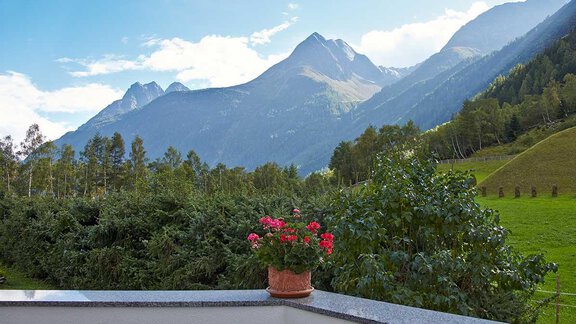 Ausblick Terasse - Appartements Romantica - Längenfeld