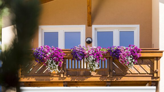 La Chiesa Balkon im Sommer - Ferienwohnung La Chiesa - Obergurgl 
