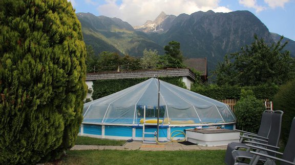 Garten mit Schwimmbad - Acherkogelblick - Oetz
