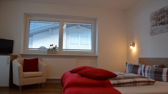 Schlafzimmer Appartement 2 - Appartement Alpenglühn - Oetz