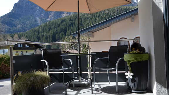 Terrasse Appartement 2 - Appartement Alpenglühn - Oetz