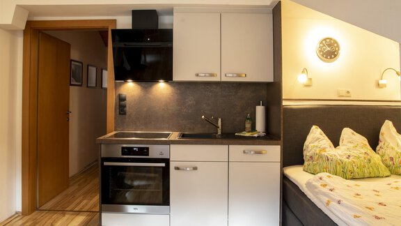 Appartemten Ötztal-Blick Wohnküche m. Boxspringb. - Sternenvilla - Oetz | © Markus Maas