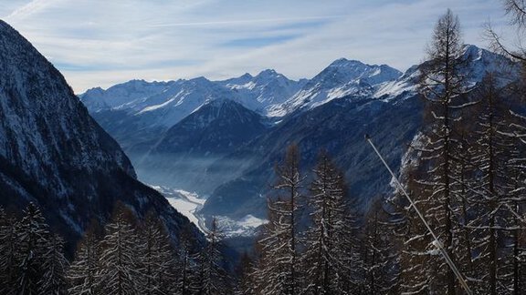 Blick ins Ötztal vom Skigebiet Hochoetz - Sternenvilla - Oetz | © Michael Pfister