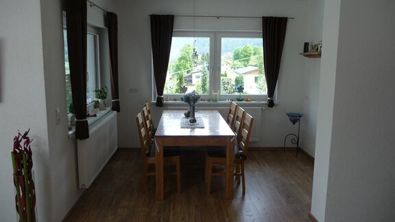 Essecke mit Aussicht zum Acherkogel - Chalet Susanna - Sautens